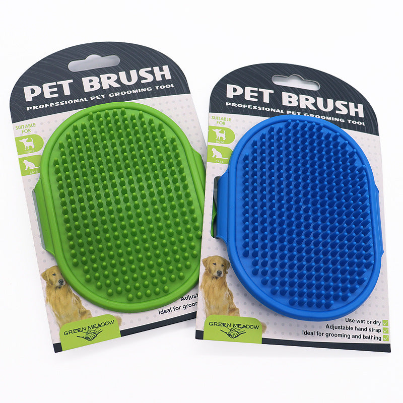 Soft Rubber Pet Bath Brush Silicone Massage Comb Hair Remover