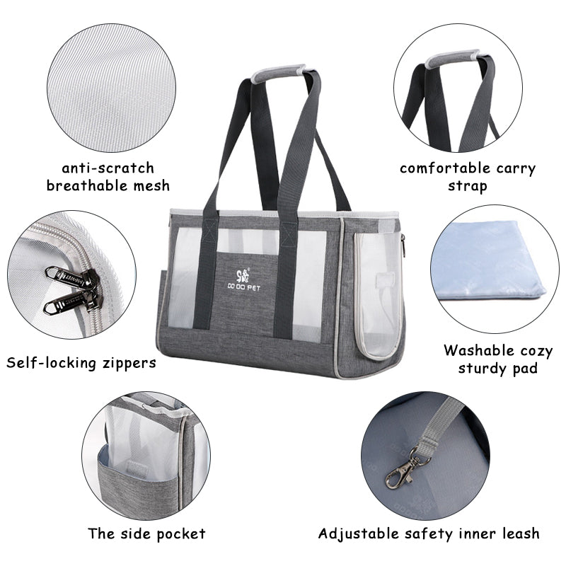 Portable Pet Carrier Backpack Breathable Travel Bag for Dogs Cats