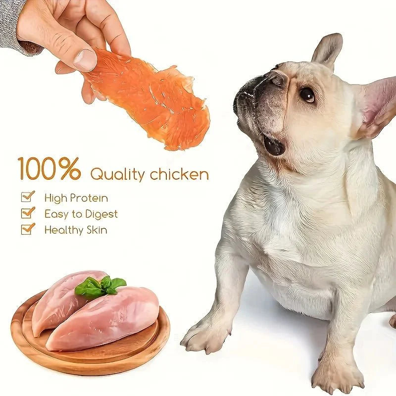 Natural Chicken Dog Treats for Small Medium Large Dogs