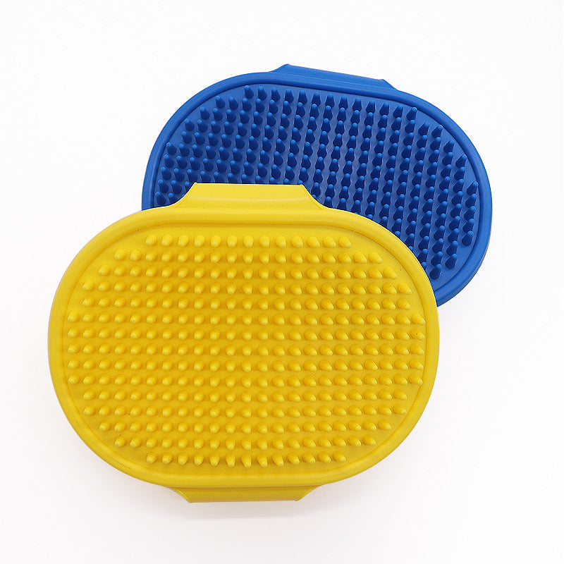 Soft Rubber Pet Bath Brush Silicone Massage Comb Hair Remover
