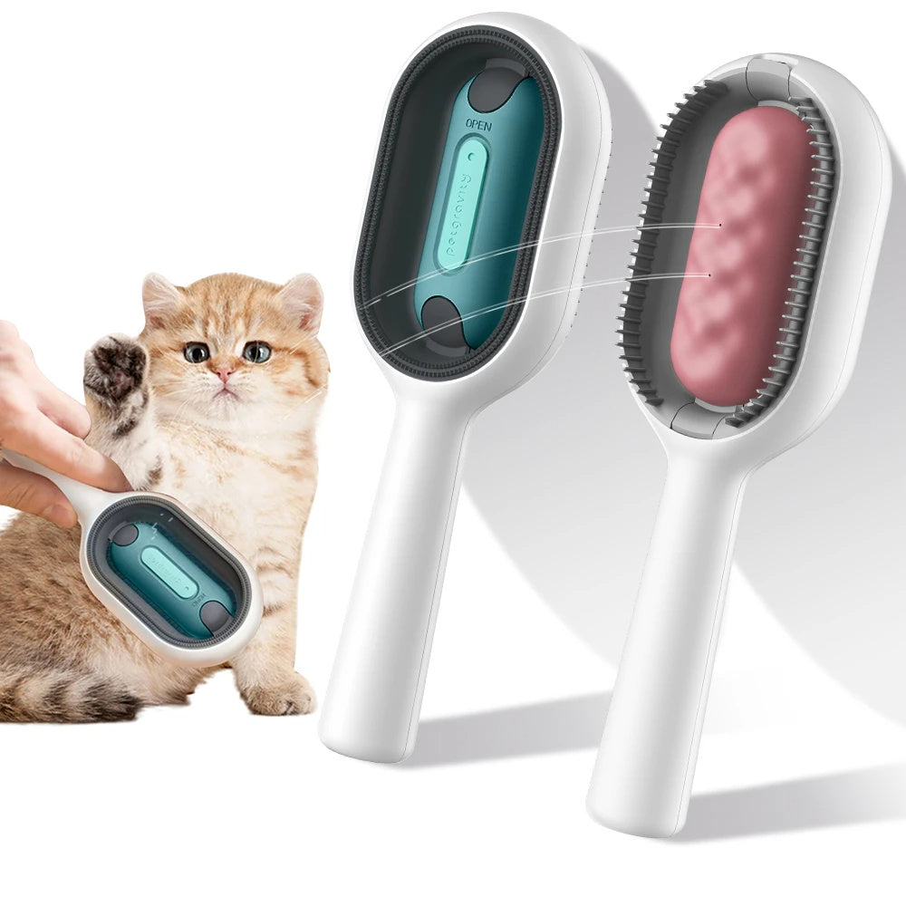 4 In 1 Cat Grooming Brush With Water Tank
