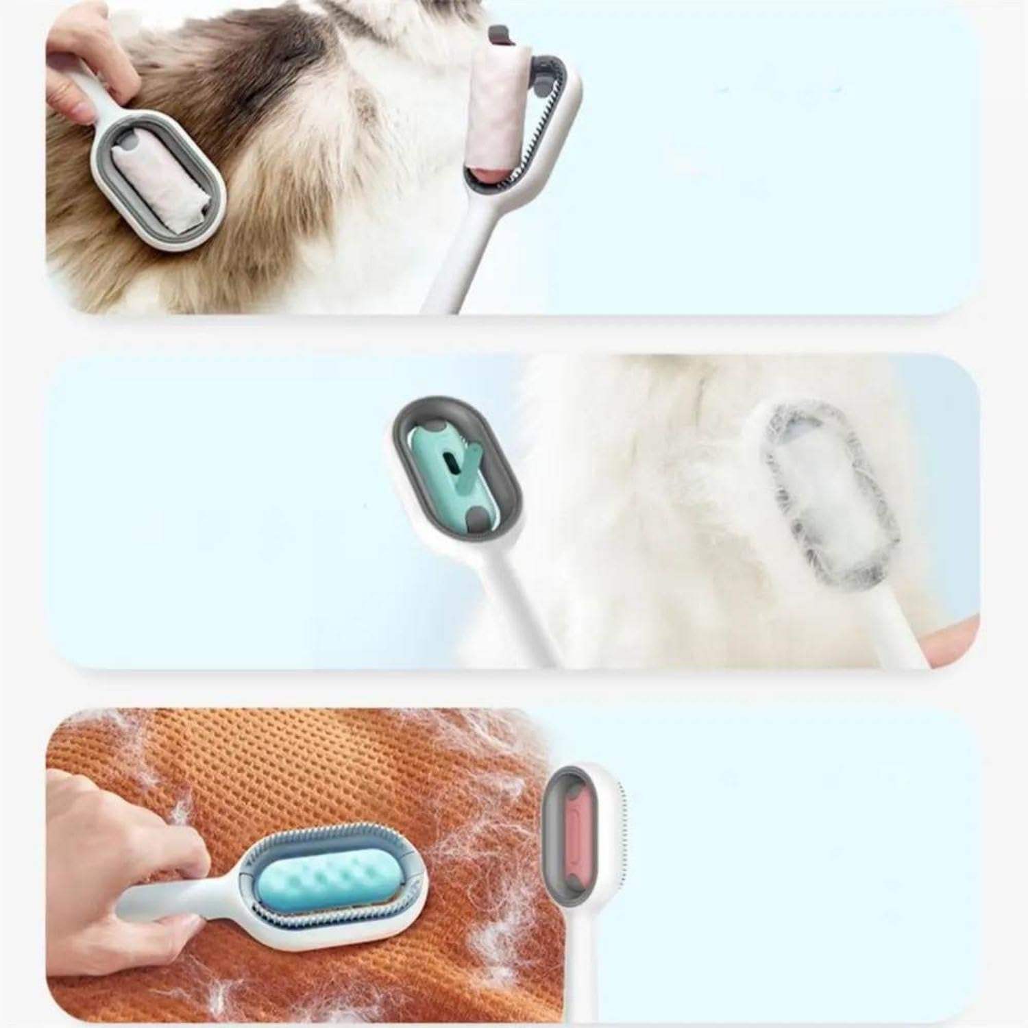 4 In 1 Cat Grooming Brush With Water Tank