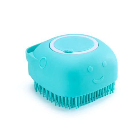 Silicone Dog Bath Massage Gloves Shampoo Dispensing Pet Grooming