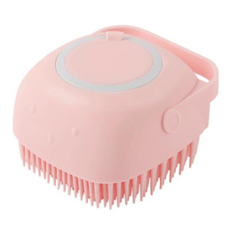 Silicone Dog Bath Massage Gloves Shampoo Dispensing Pet Grooming