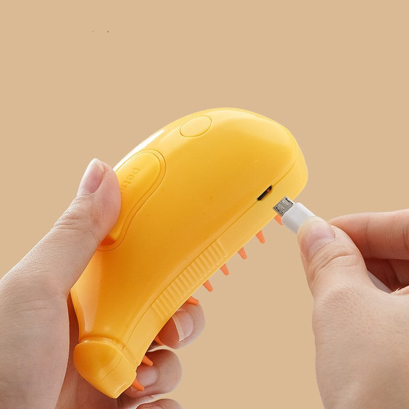 3 In 1 Pet Steam Brush Spray Massage Grooming Comb