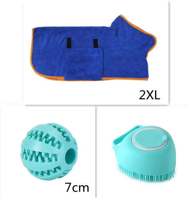 Silicone Dog Bath Massage Gloves Shampoo Dispensing Pet Grooming