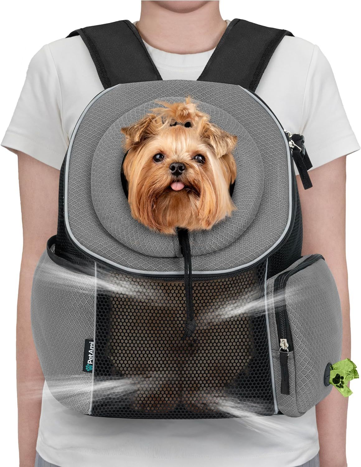 Portable Dog Carrier Backpack Breathable Travel Bag for Pets