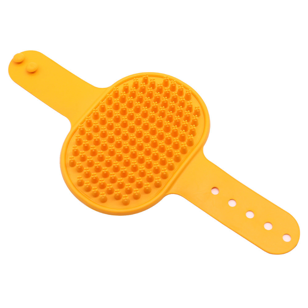 Soft Rubber Pet Bath Brush Silicone Massage Comb Hair Remover