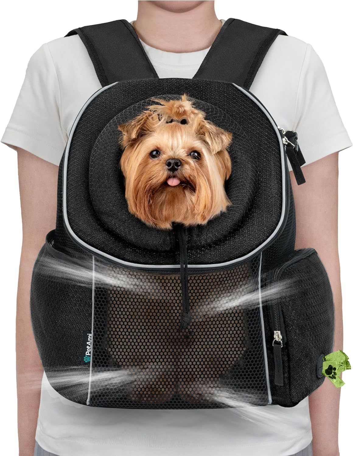 Portable Dog Carrier Backpack Breathable Travel Bag for Pets