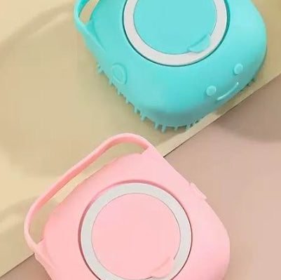 Silicone Dog Bath Massage Gloves Shampoo Dispensing Pet Grooming
