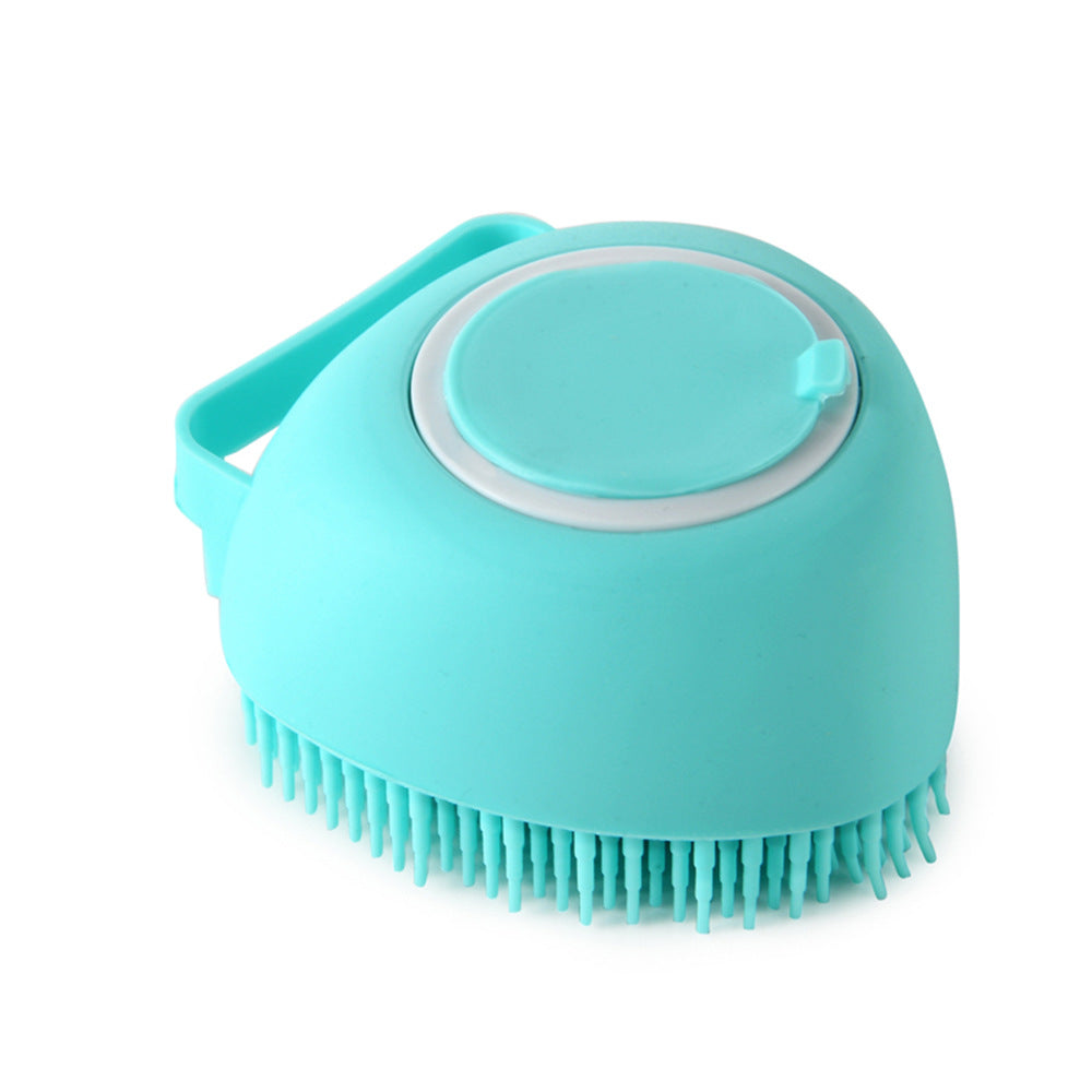 Silicone Dog Bath Massage Gloves Shampoo Dispensing Pet Grooming