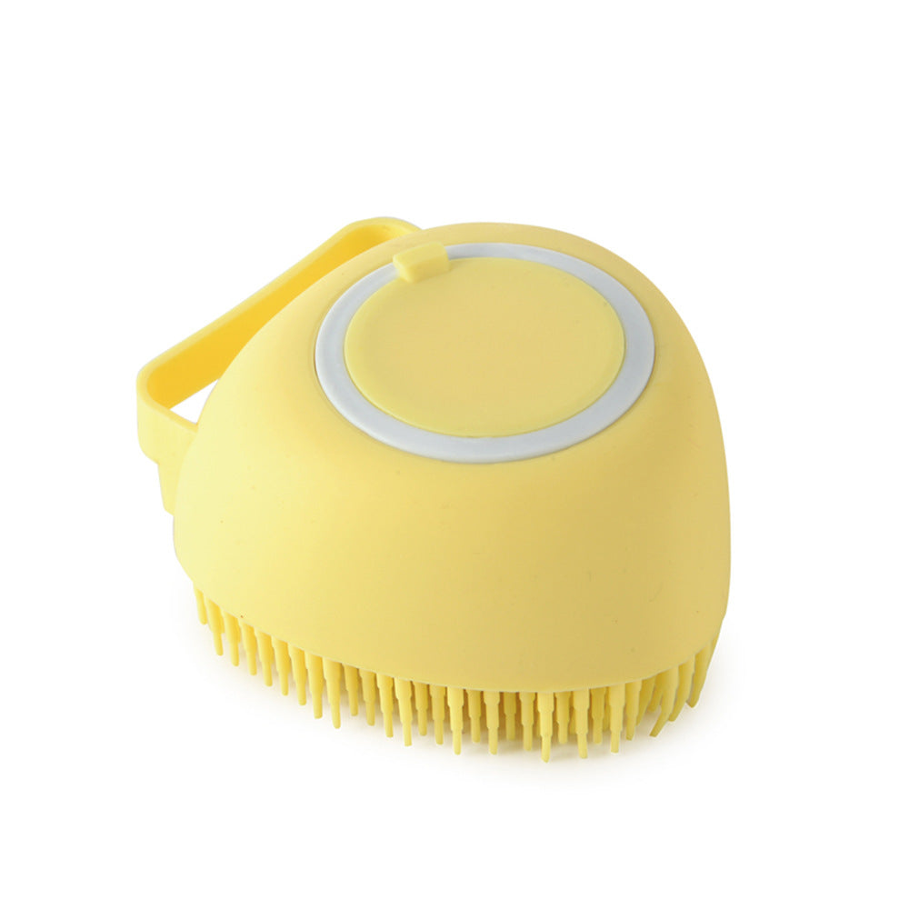 Silicone Dog Bath Massage Gloves Shampoo Dispensing Pet Grooming