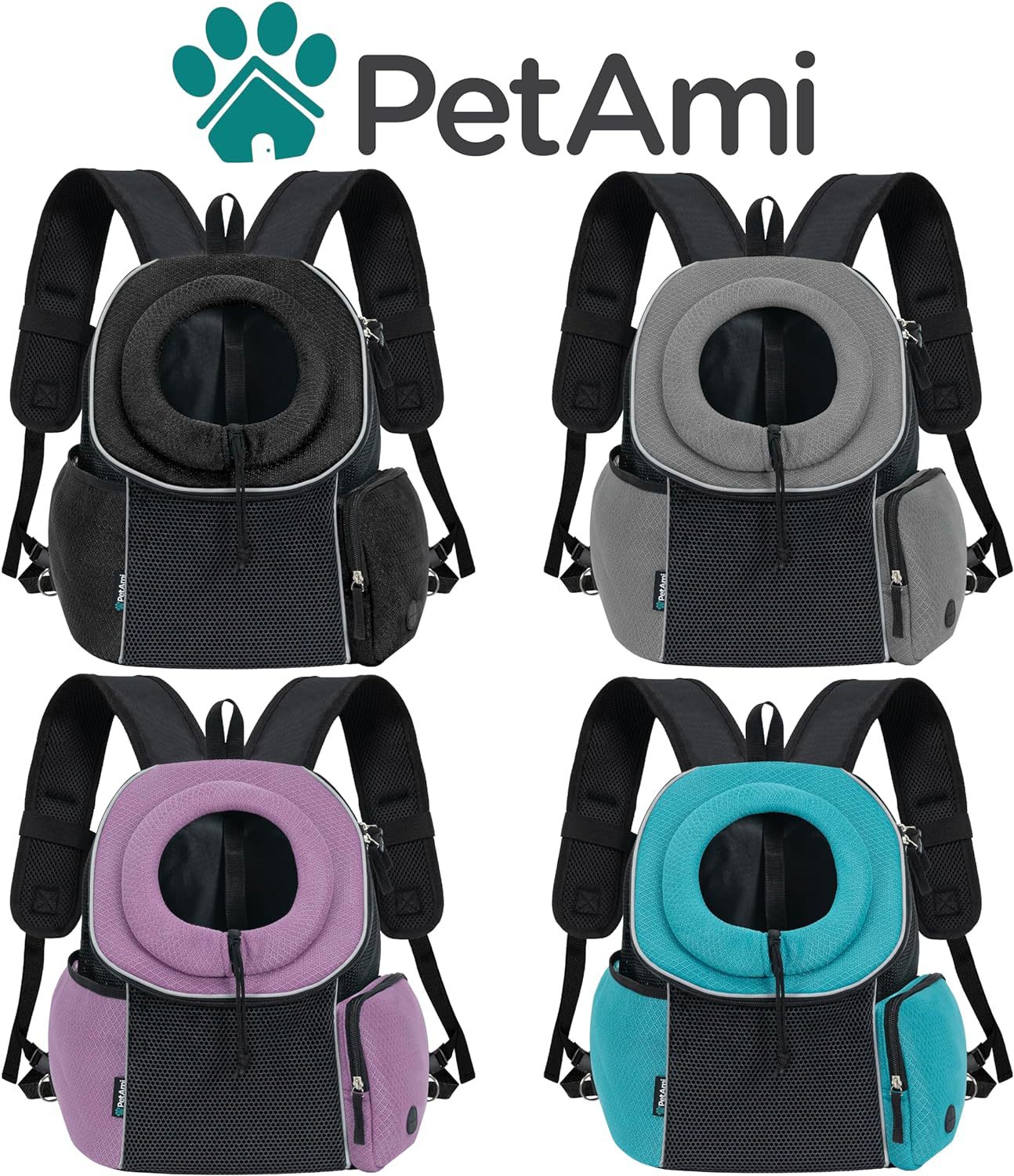 Portable Dog Carrier Backpack Breathable Travel Bag for Pets