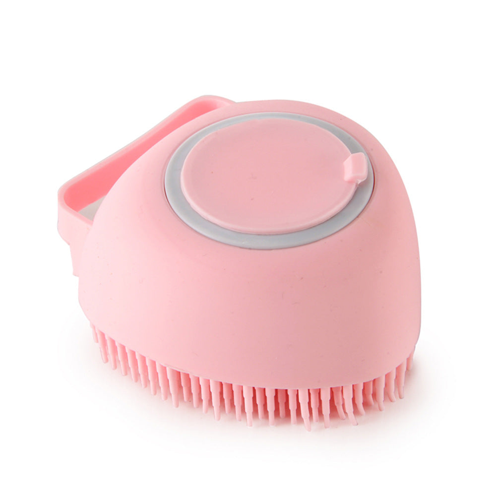 Silicone Dog Bath Massage Gloves Shampoo Dispensing Pet Grooming