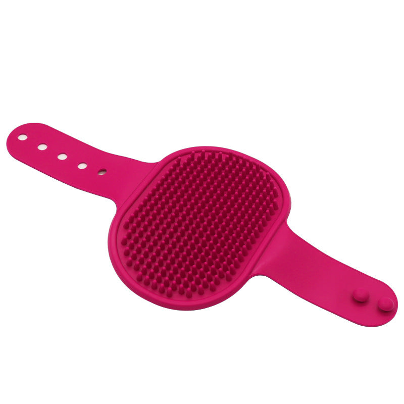 Soft Rubber Pet Bath Brush Silicone Massage Comb Hair Remover