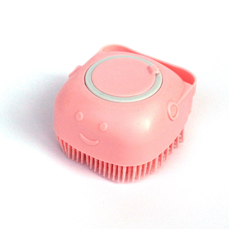 Silicone Dog Bath Massage Gloves Shampoo Dispensing Pet Grooming