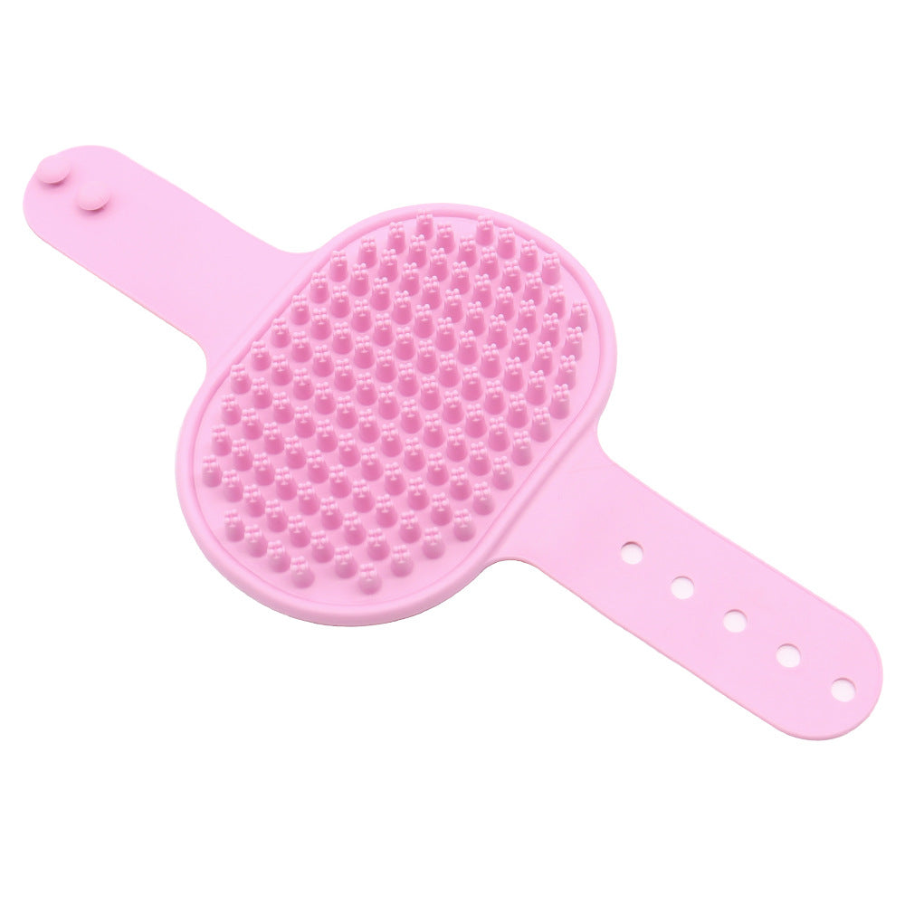 Soft Rubber Pet Bath Brush Silicone Massage Comb Hair Remover