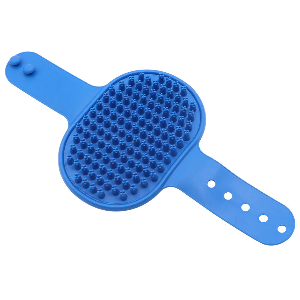 Soft Rubber Pet Bath Brush Silicone Massage Comb Hair Remover