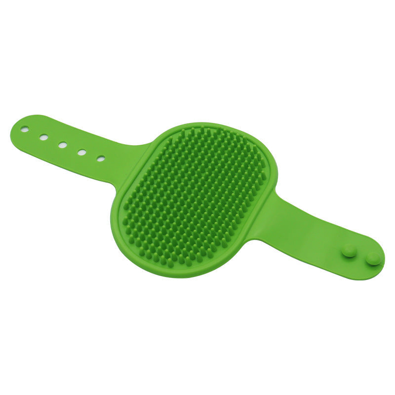 Soft Rubber Pet Bath Brush Silicone Massage Comb Hair Remover