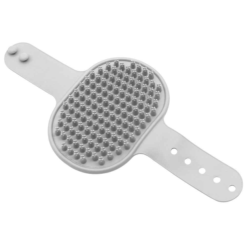 Soft Rubber Pet Bath Brush Silicone Massage Comb Hair Remover
