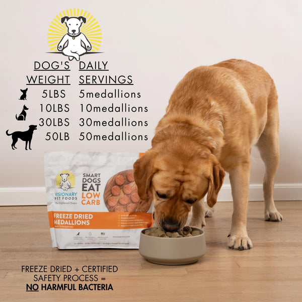 Freeze Dried Chicken Dog Food High Protein Grain Free Keto
