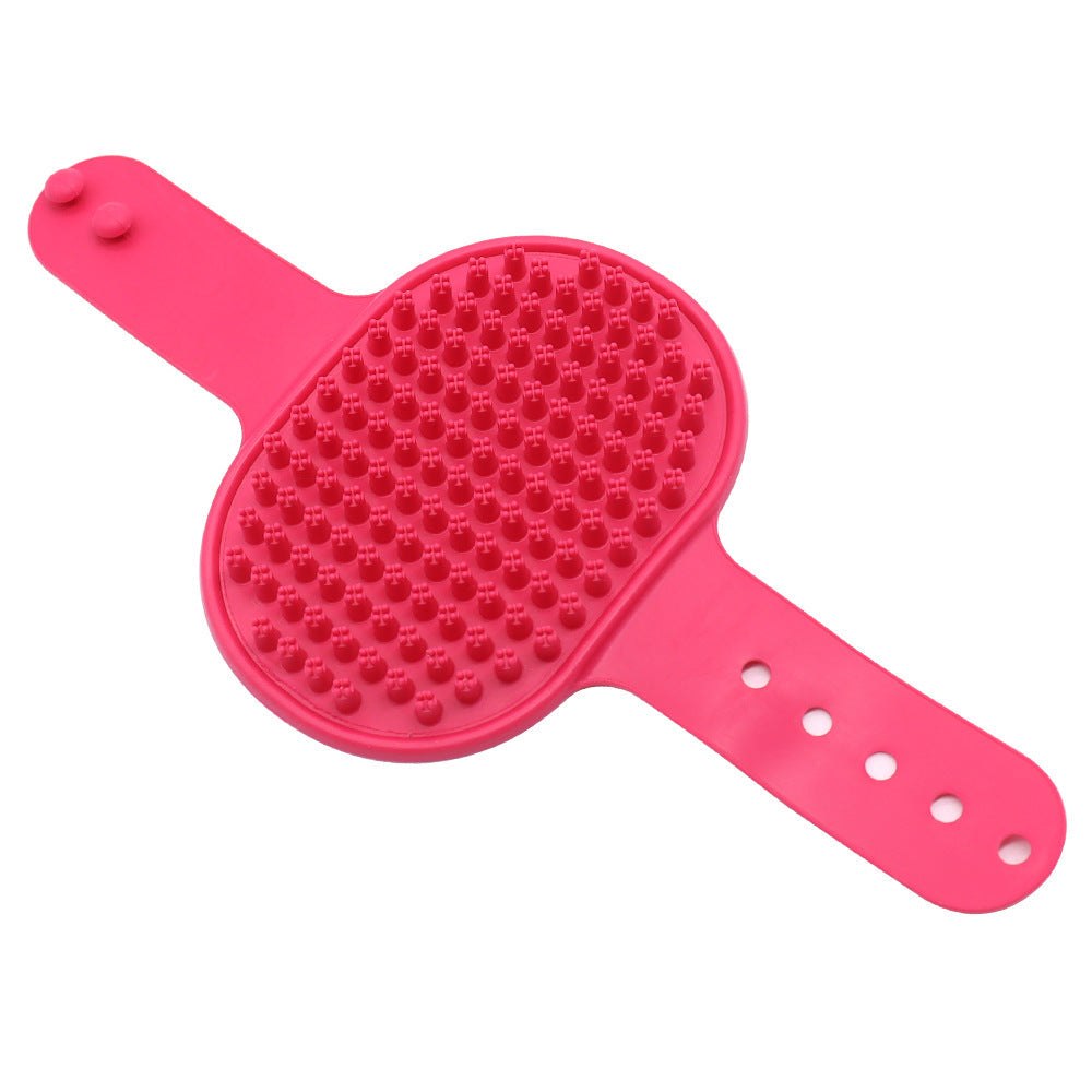 Soft Rubber Pet Bath Brush Silicone Massage Comb Hair Remover