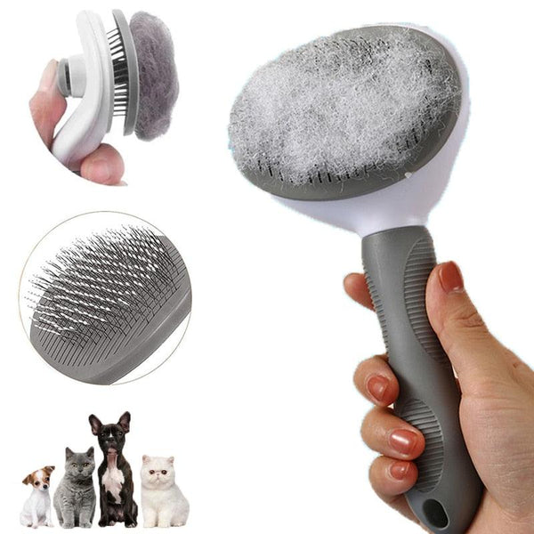 Self Cleaning Pet Hair Remover Brush for Dogs Cats