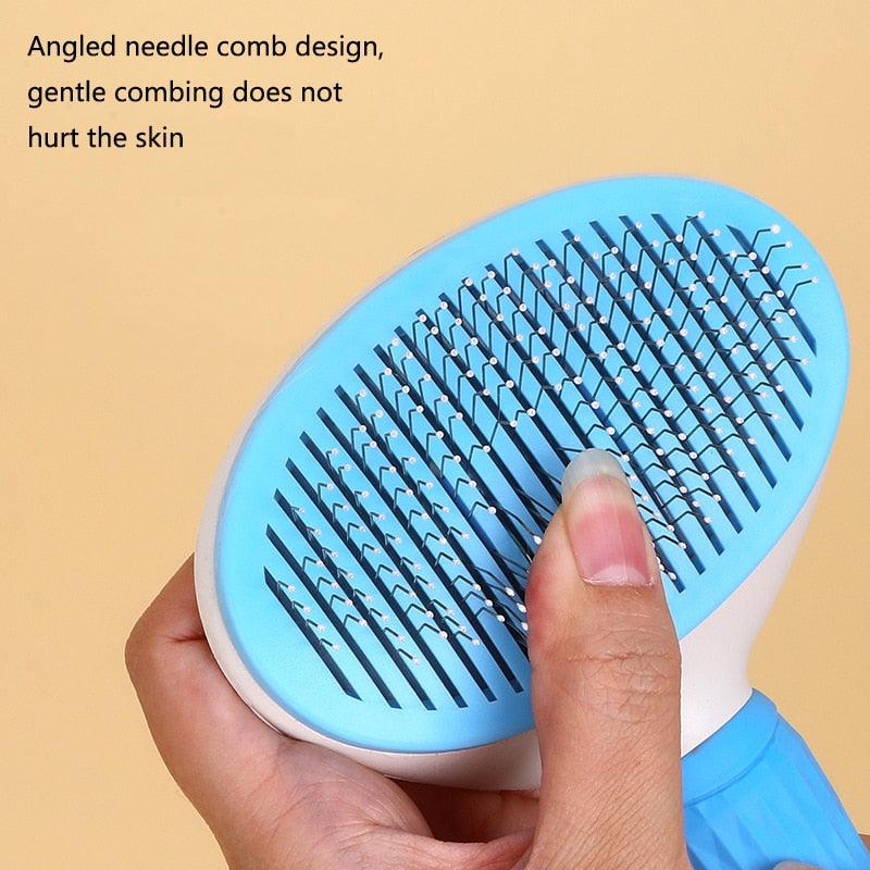 Self Cleaning Pet Hair Remover Brush for Dogs Cats