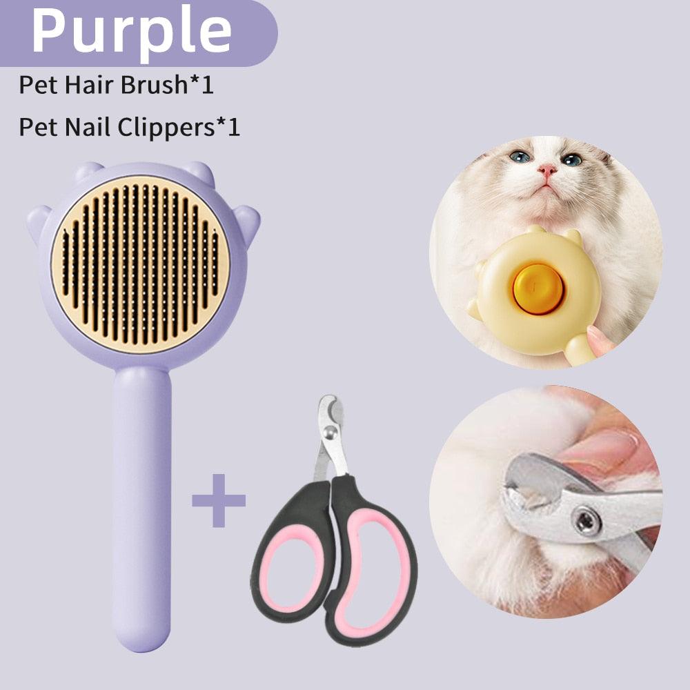 Pet Grooming Massage Comb Hair Removal Brush for Dogs Cats