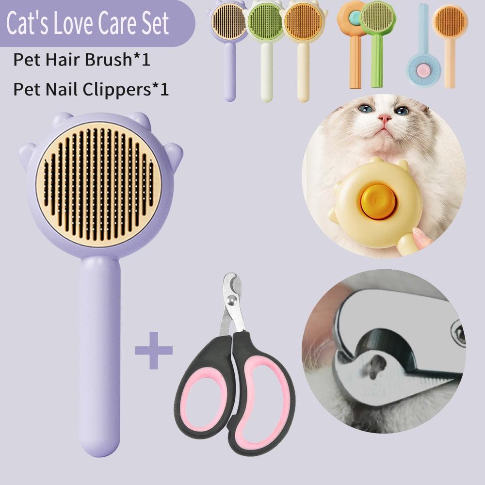 Pet Grooming Massage Comb Hair Removal Brush for Dogs Cats