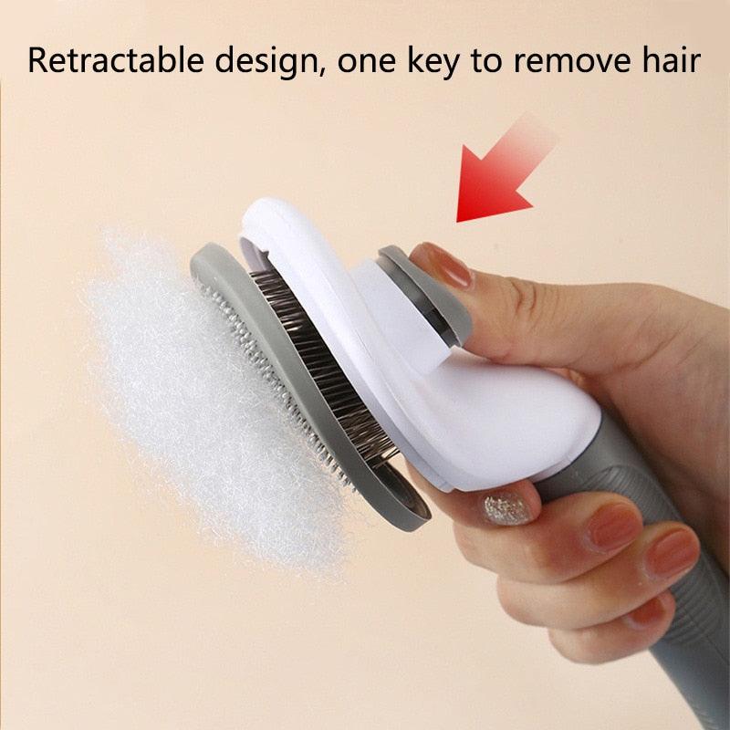 Self Cleaning Pet Hair Remover Brush for Dogs Cats