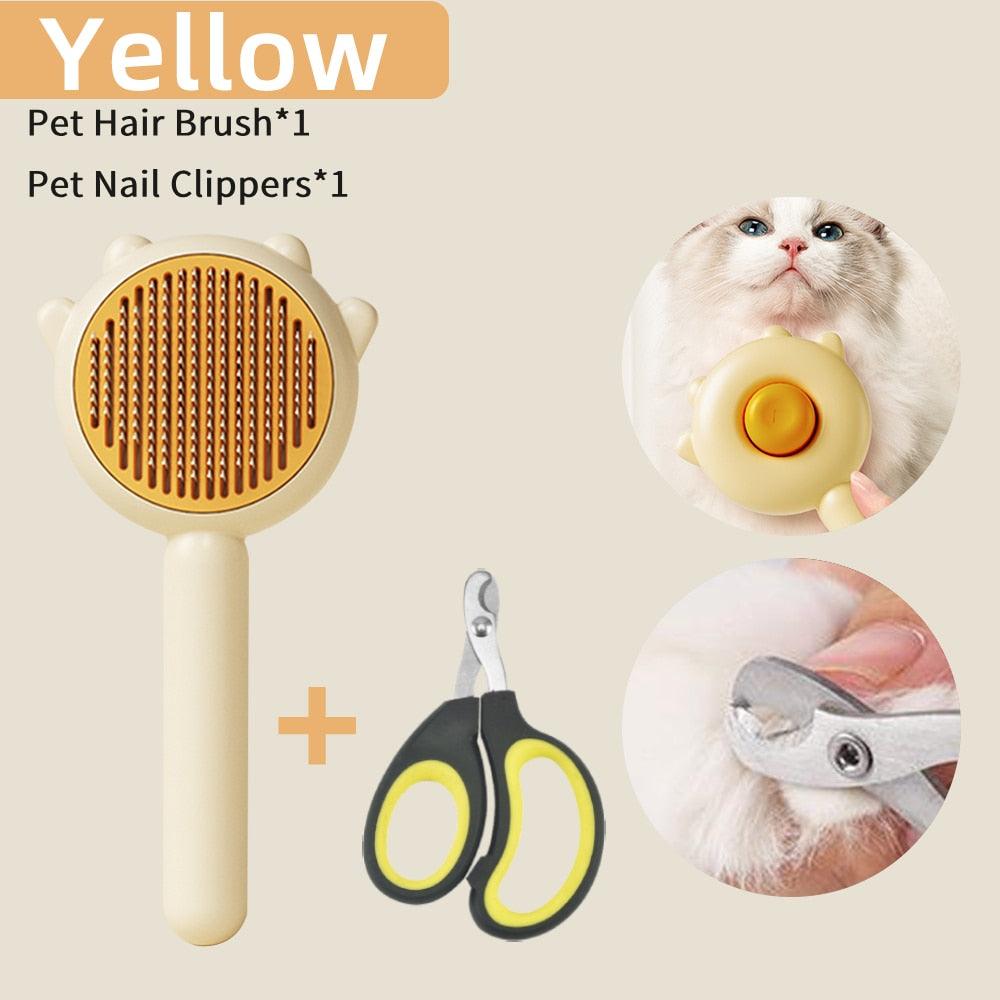 Pet Grooming Massage Comb Hair Removal Brush for Dogs Cats