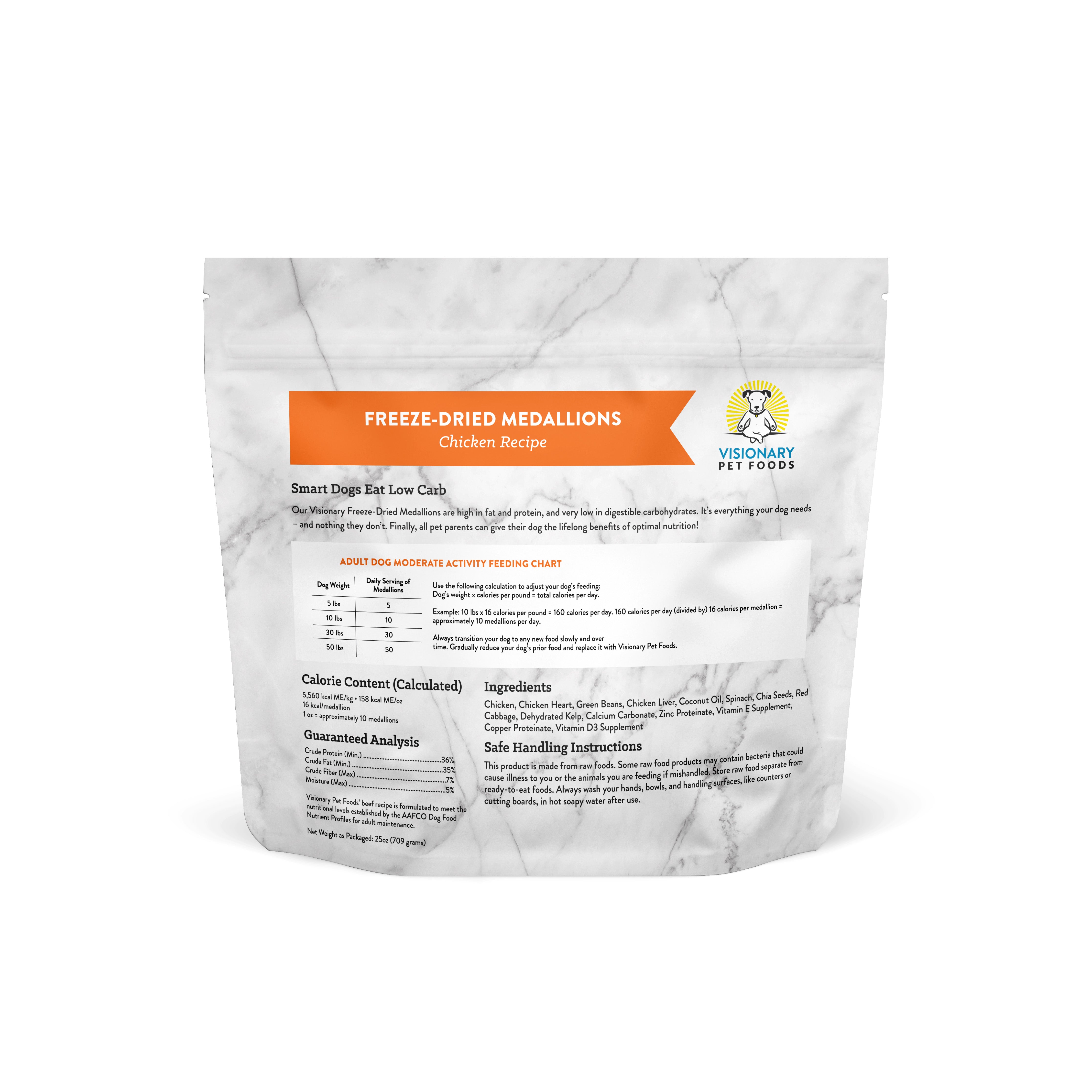 Freeze Dried Chicken Dog Food High Protein Grain Free Keto