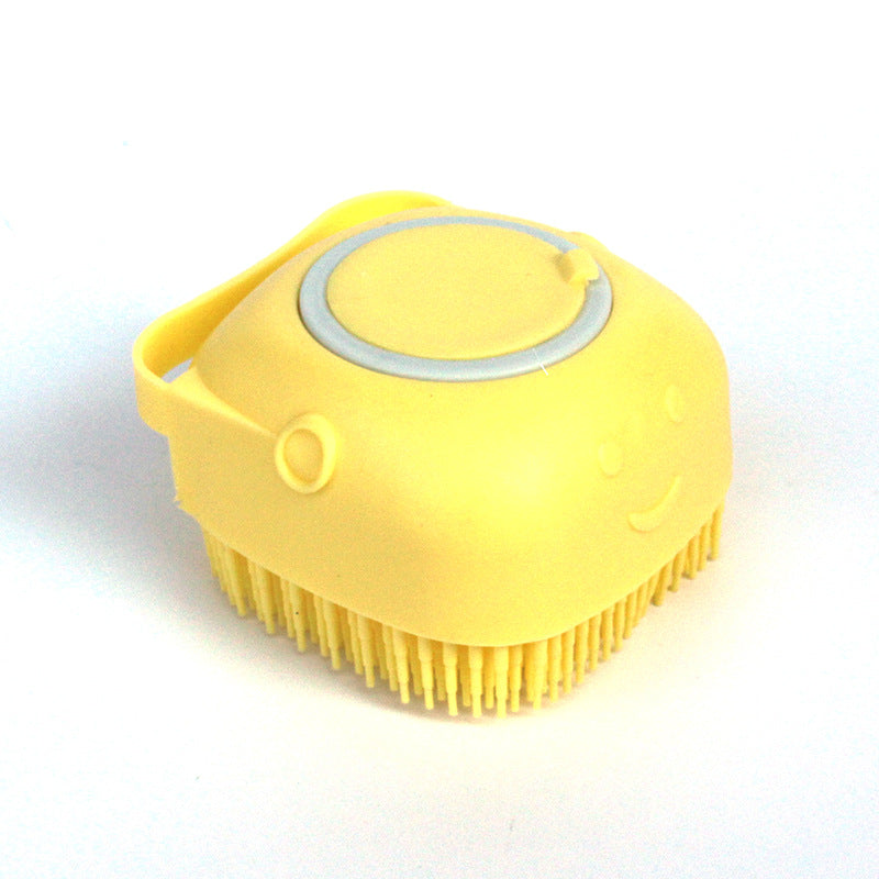 Silicone Dog Bath Massage Gloves Shampoo Dispensing Pet Grooming