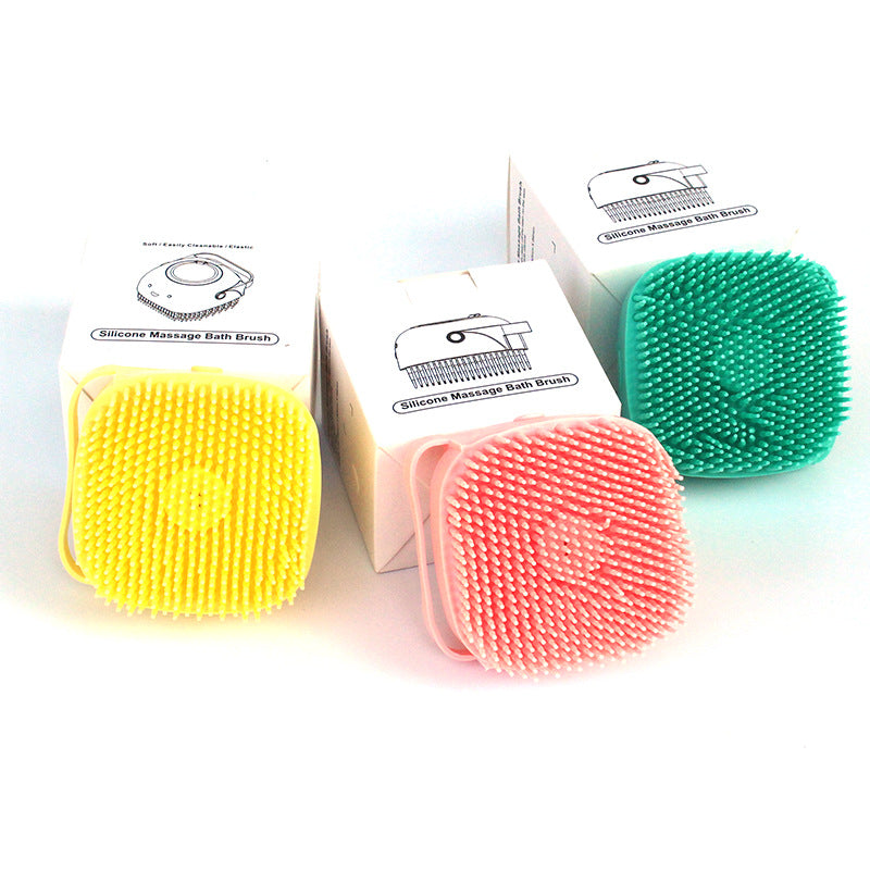 Silicone Dog Bath Massage Gloves Shampoo Dispensing Pet Grooming