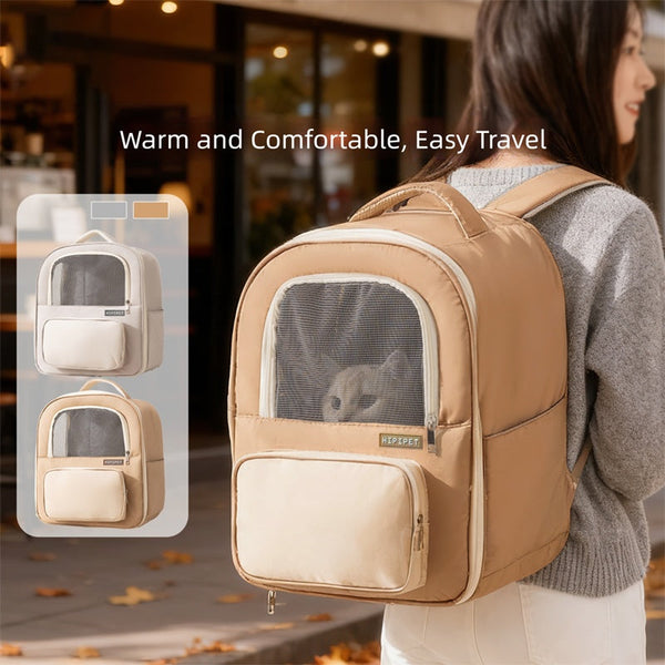 Breathable Pet Carrier Backpack Comfortable Dog Cat Travel Bag