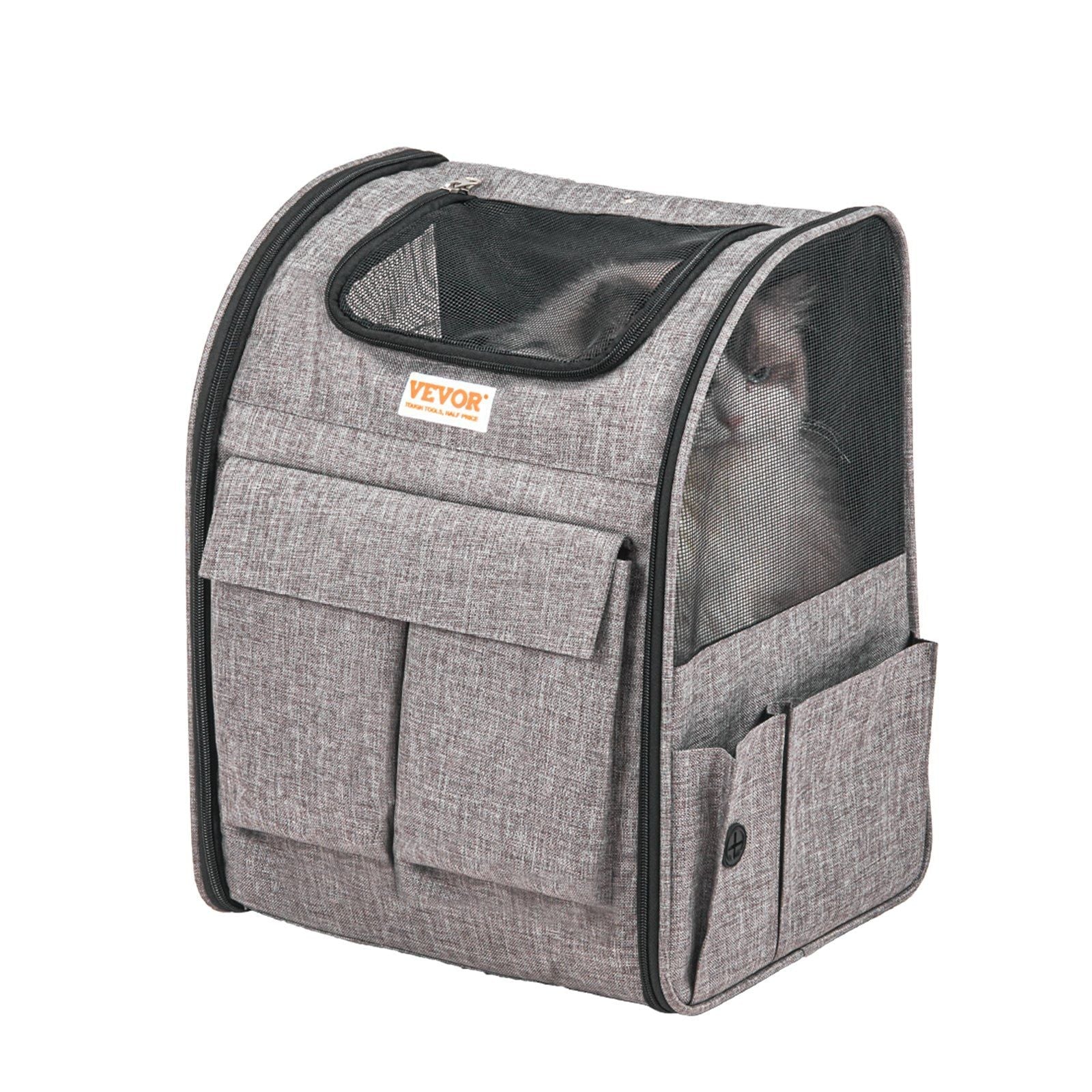 Rolling Pet Carrier Backpack with Removable Wheels Airline Approved