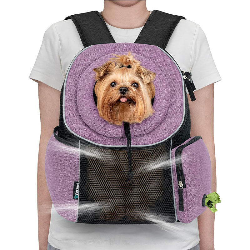 Portable Dog Carrier Backpack Breathable Travel Bag for Pets