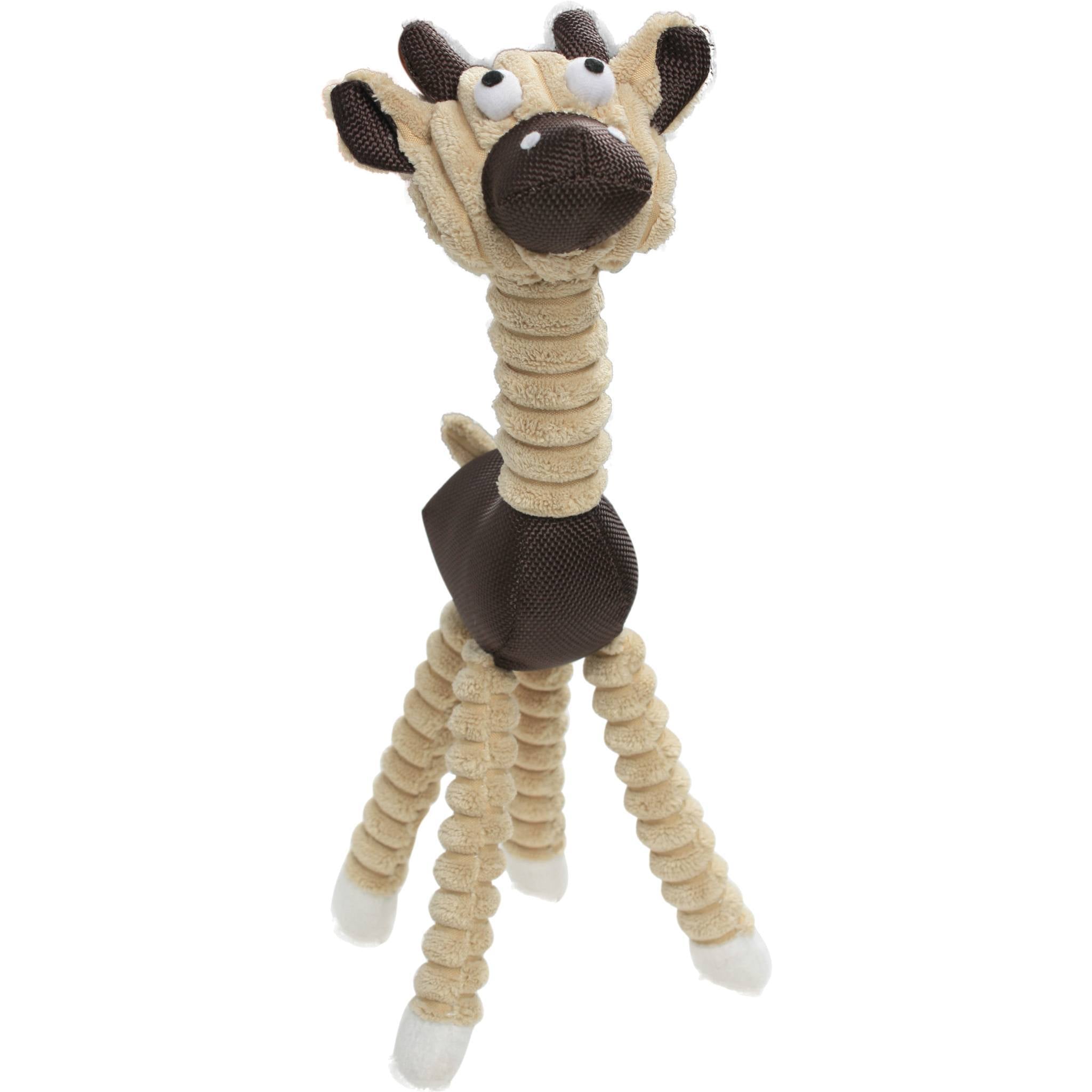 'Giraffe Cow' All Natural Recyclable Jute Rope and Squeak Chew Pet Dog Toy