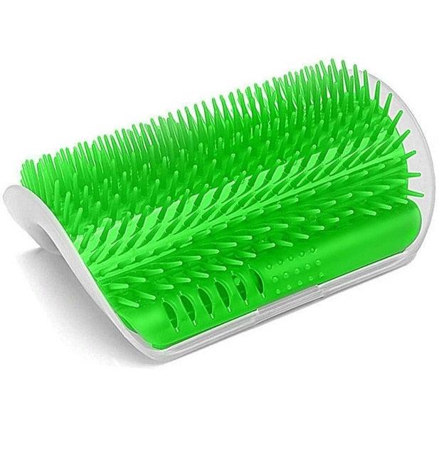 Self Groomer Cat Brush Wall Mounted Massager Interactive Cat Toy